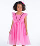 PINK BUTTERFLY TULLE DRESS