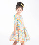 RAINBOWS AND FLOWERS MABEL WAISTED DRESS