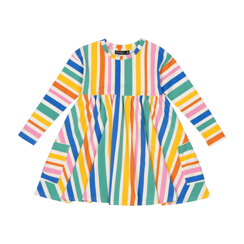 RAINBOW STRIPES DRESS