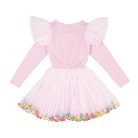 UNICORN RAINBOW POM POM CIRCUS DRESS