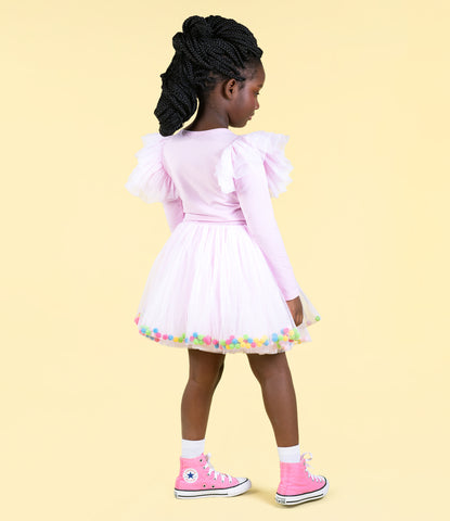 UNICORN RAINBOW POM POM CIRCUS DRESS