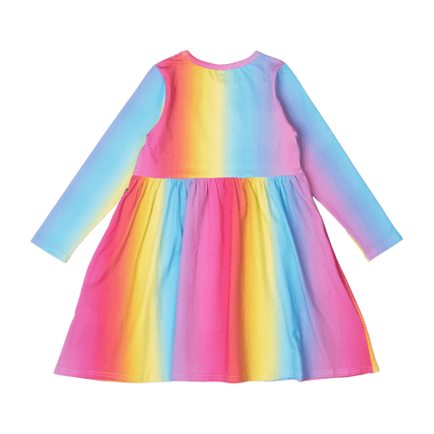 RAINBOW LONG SLEEVE DRESS