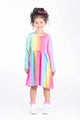 RAINBOW LONG SLEEVE DRESS