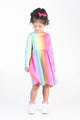 RAINBOW LONG SLEEVE DRESS