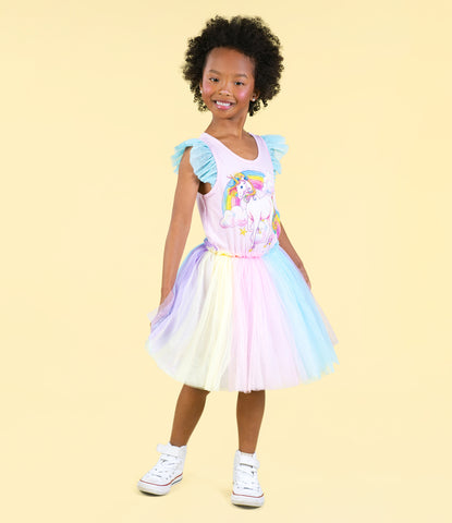 UNICORN RAINBOW SINGLET CIRCUS DRESS