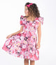 ROSE GARDEN SHIRRED DRESS