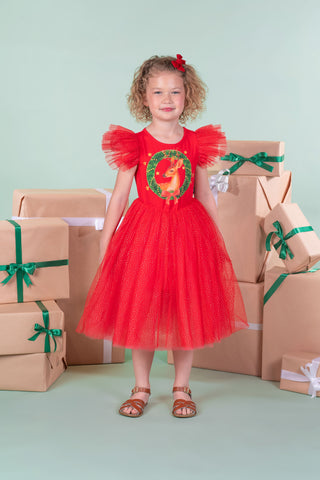 MERRY FLOUNCE DRESS