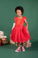 RED PARTY TULLE DRESS