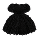 BLACK RUFFLE TULLE PARTY DRESS