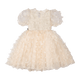 CREAM BUTTERFLY TULLE PARTY DRESS