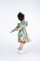 SICILY LONG SLEEVE RUFFLE DRESS