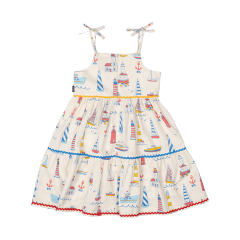 HIGH SEAS TIERED DRESS