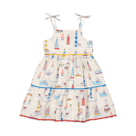 HIGH SEAS TIERED DRESS