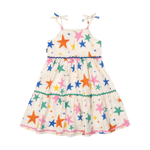 STARS TIERED DRESS