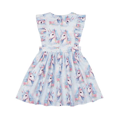 BLUE UNICORN PETER PAN DRESS