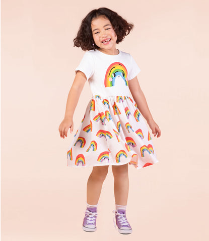 Rainbow tee shirt dress on sale