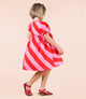 CANDY WRAP PUFF SLEEVE DRESS