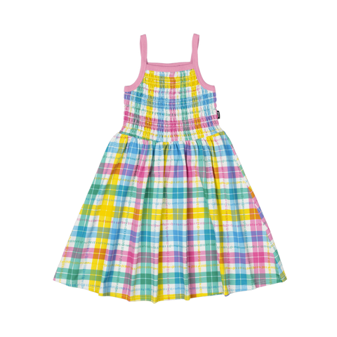 SUMMER TIME PLAID SUN DRESS