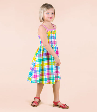 SUMMER TIME PLAID SUN DRESS