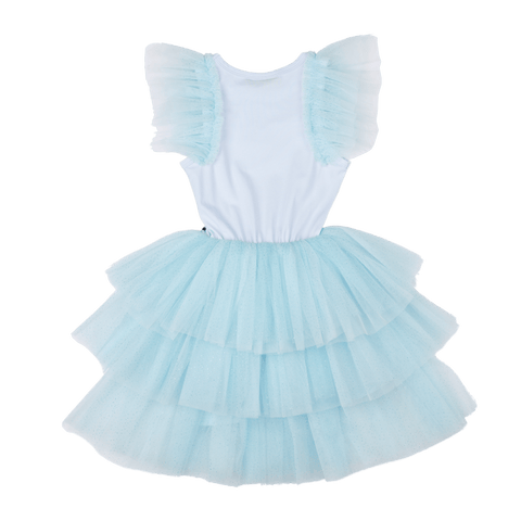 BLUE UNICORN PARTY DRESS