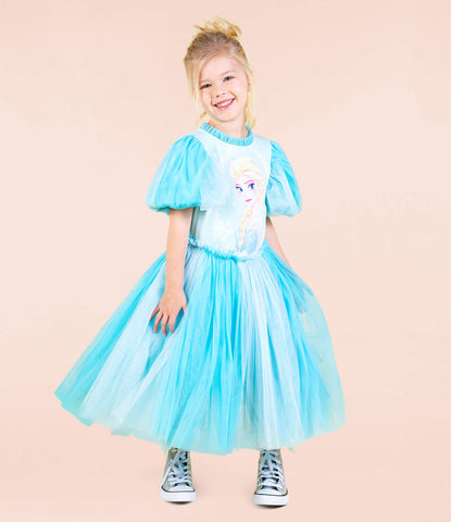 ICE QUEEN PUFF SLEEVE TULLE DRESS