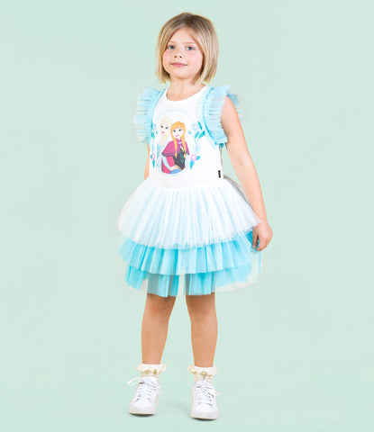 ELSA AND ANNA TIERED CIRCUS DRESS