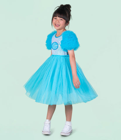 ELSA PATCH TULLE DRESS