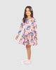 UNICORN DAISY LONG SLEEVE WAISTED DRESS