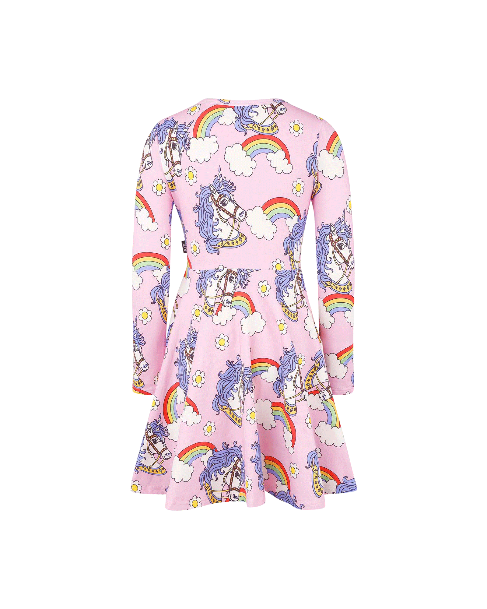 UNICORN DAISY LONG SLEEVE WAISTED DRESS