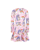 UNICORN DAISY LONG SLEEVE WAISTED DRESS