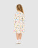 UNICORN FLAGS LONG SLEEVE WAISTED DRESS