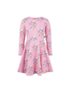 BARBIE THROWBACK LONG SLEEVE WAISTED DRESS