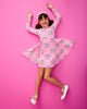 BARBIE THROWBACK LONG SLEEVE WAISTED DRESS