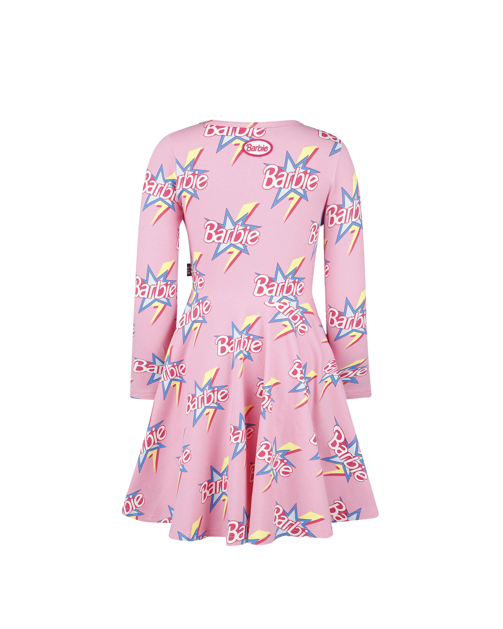BARBIE THROWBACK LONG SLEEVE WAISTED DRESS
