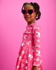ICON BARBIE LONG SLEEVE WAISTED DRESS