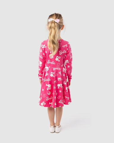 ICON BARBIE LONG SLEEVE WAISTED DRESS