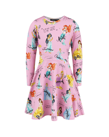 ALL THE BEST PRINCESS LONG SLEEVE WAISTED DRESS