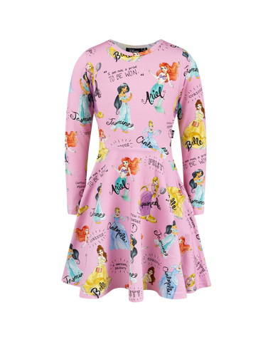 ALL THE BEST PRINCESS LONG SLEEVE WAISTED DRESS