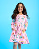 ALL THE BEST PRINCESS LONG SLEEVE WAISTED DRESS