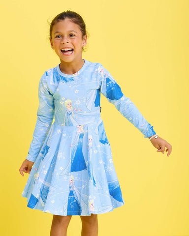 ELSA MYSTIC LONG SLEEVE WAISTED DRESS