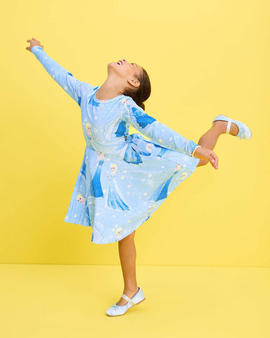 ELSA MYSTIC LONG SLEEVE WAISTED DRESS