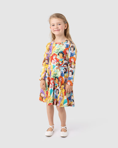 HERITAGE PRINCESS LONG SLEEVE WAISTED DRESS