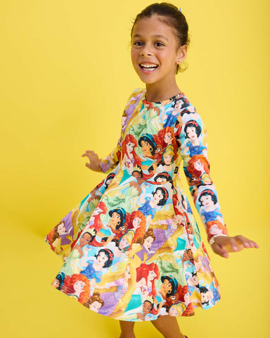 HERITAGE PRINCESS LONG SLEEVE WAISTED DRESS