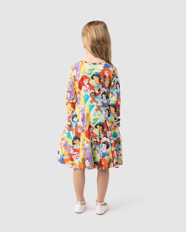 HERITAGE PRINCESS LONG SLEEVE WAISTED DRESS