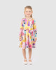 PRINCESS SPARKLES LONG SLEEVE WAISTED DRESS