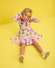 PRINCESS SPARKLES LONG SLEEVE WAISTED DRESS