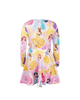 PRINCESS SPARKLES LONG SLEEVE WAISTED DRESS