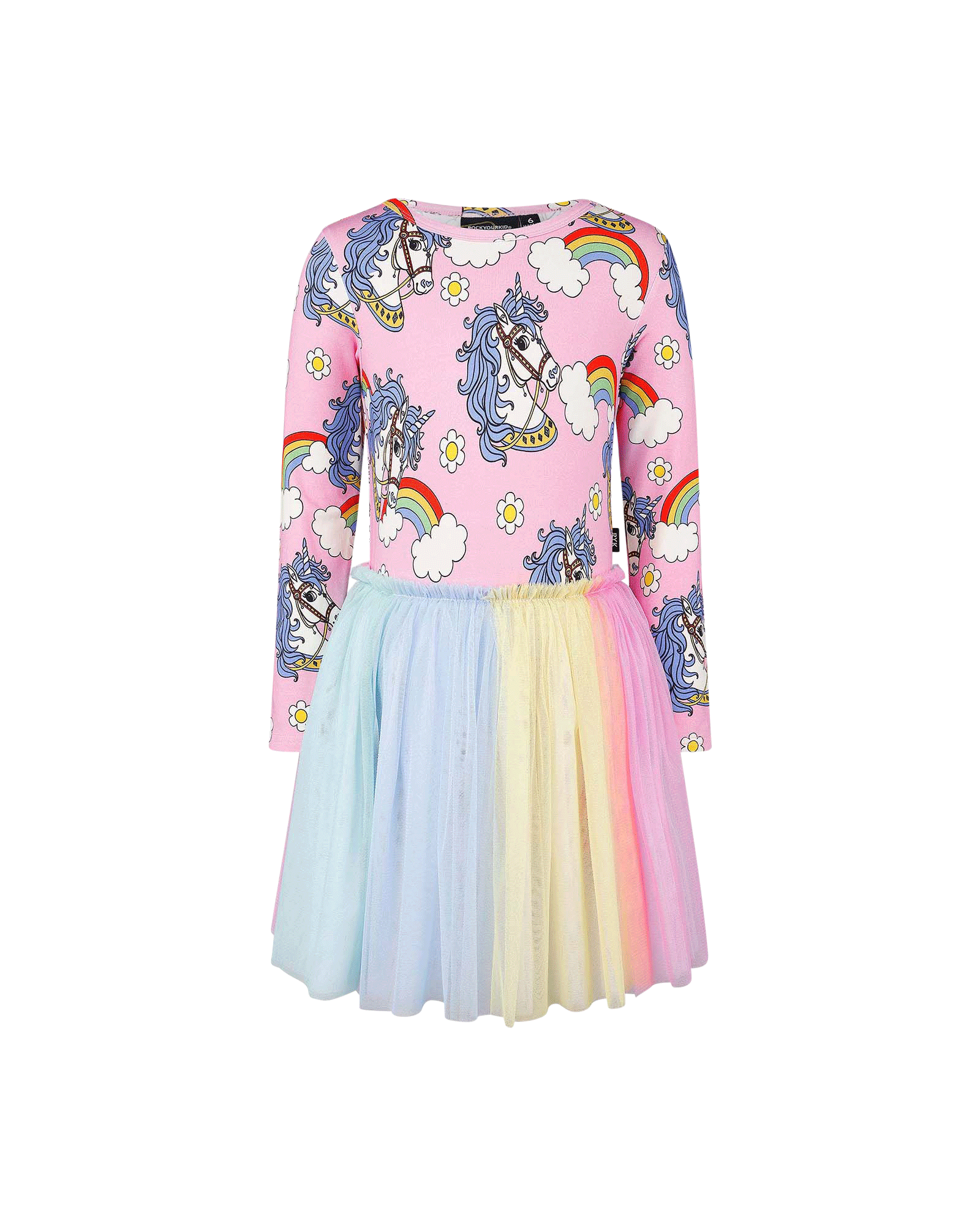 UNICORN DAISY LONG SLEEVE CIRCUS DRESS