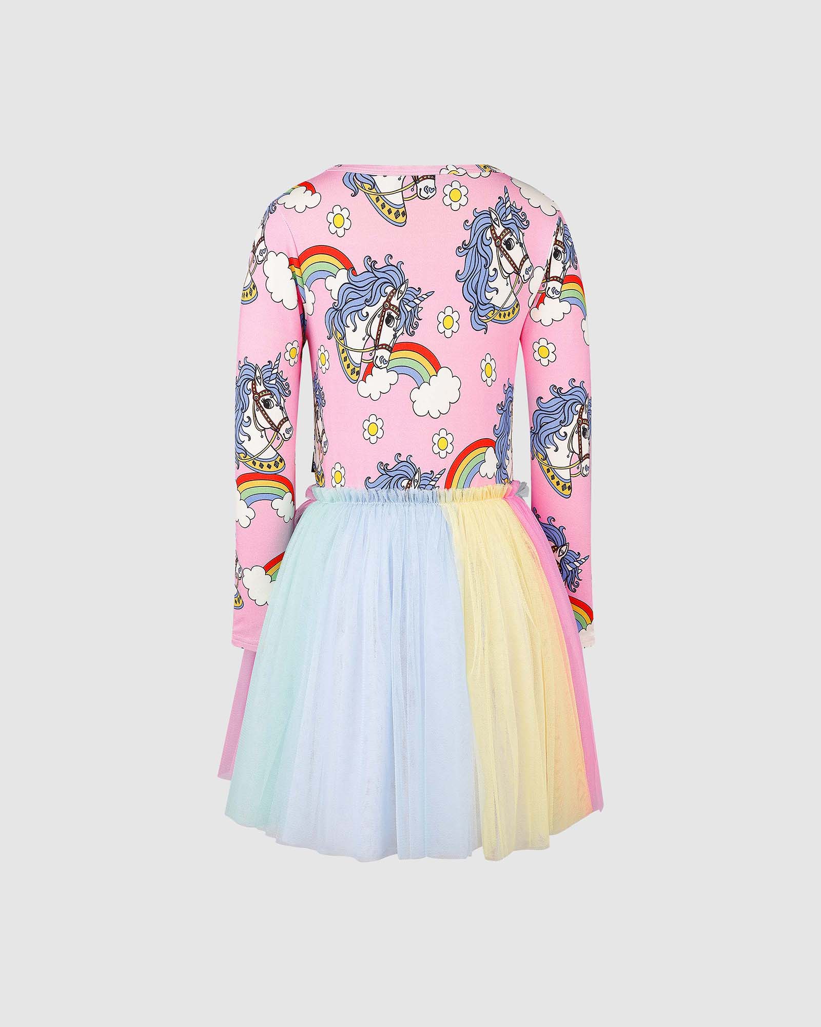 UNICORN DAISY LONG SLEEVE CIRCUS DRESS