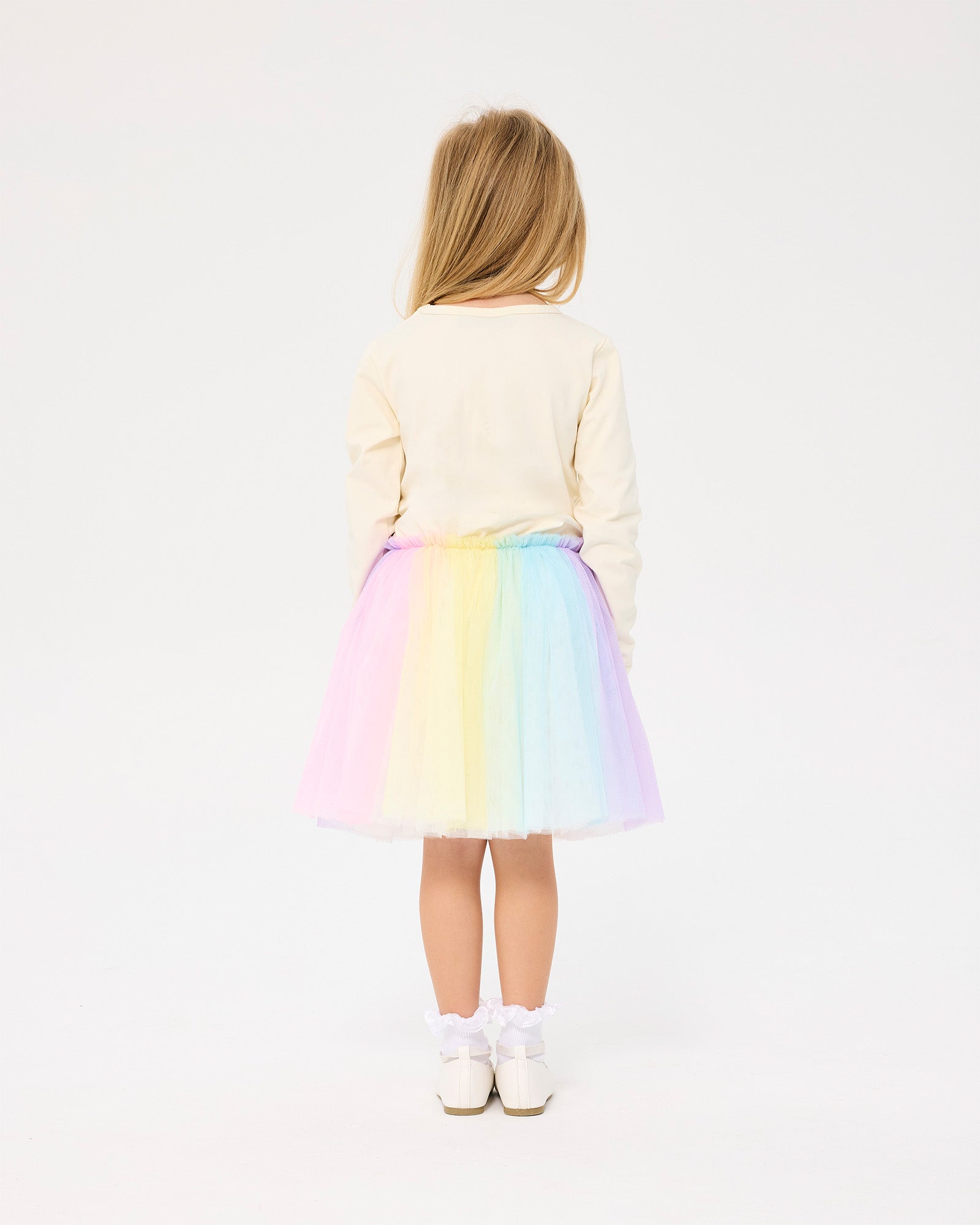 UNICORN FLAGS LONG SLEEVE CIRCUS DRESS